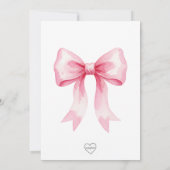 Ballerina's en Bows verjaardagsfeestje Uitnodiging (Achterkant)