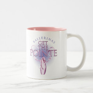 Ballerinas Get the Pointe Two-Tone Coffee Mug Tweekleurige Koffiemok