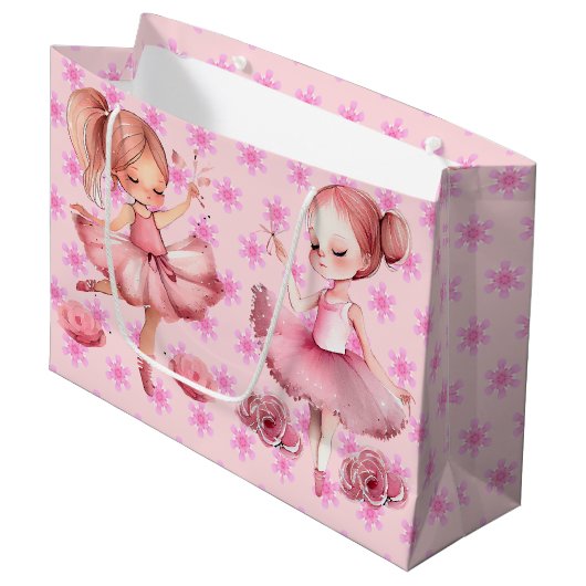 Ballerinas Groot Cadeauzakje (Voorkant Gekanteld)