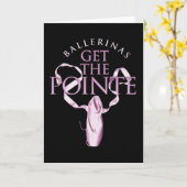 Ballerinas Haal de Pointe Kaart (Gele Bloem)