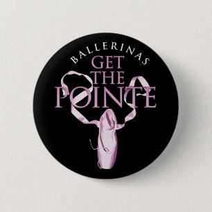 Ballerinas Haal de Pointe Ronde Button 5,7 Cm