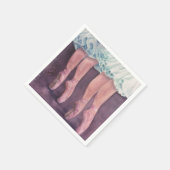 BALLERINA'S IN BLAUWE PAPIEREN SERVETTEN (Hoek)