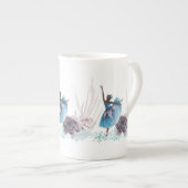 Ballerinas in concert met Rozen Porselein Kop (Voorkant rechts)