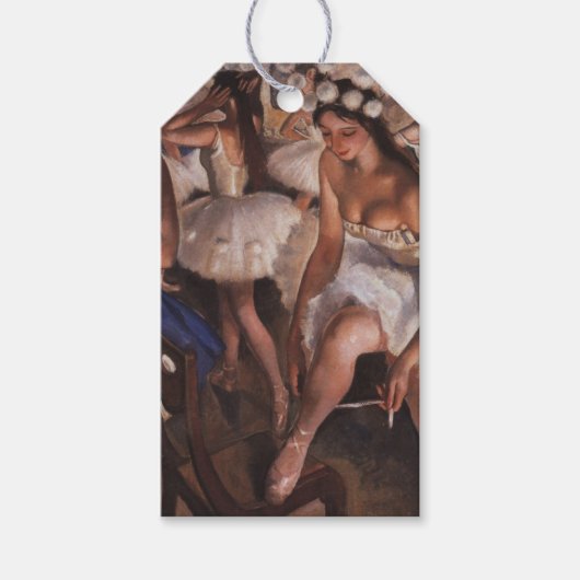 Ballerina's in de kleedkamer (door Serebriakova) Cadeaulabel (Voorkant)