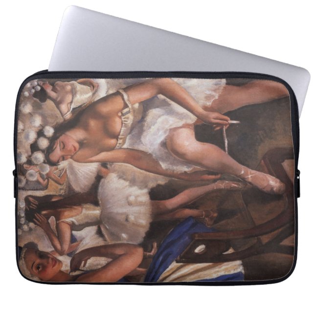 Ballerina's in de kleedkamer (door Serebriakova) Laptop Sleeve (Voorkant)