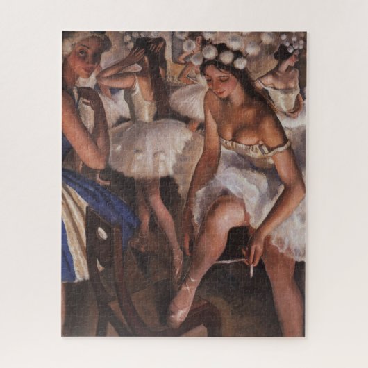 Ballerina's in de kleedkamer (door Serebriakova) Legpuzzel (Verticaal)