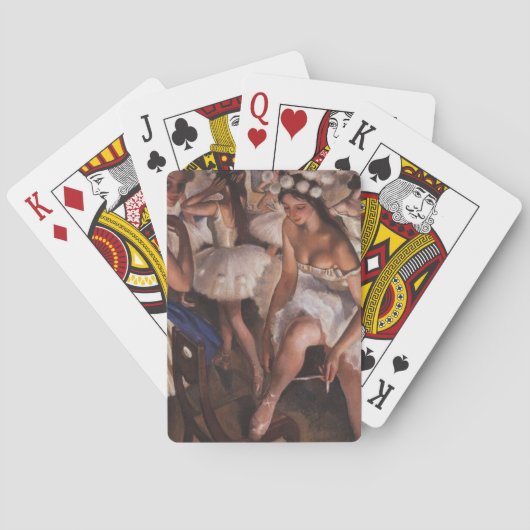 Ballerina's in de kleedkamer (door Serebriakova) Pokerkaarten (Achterkant)