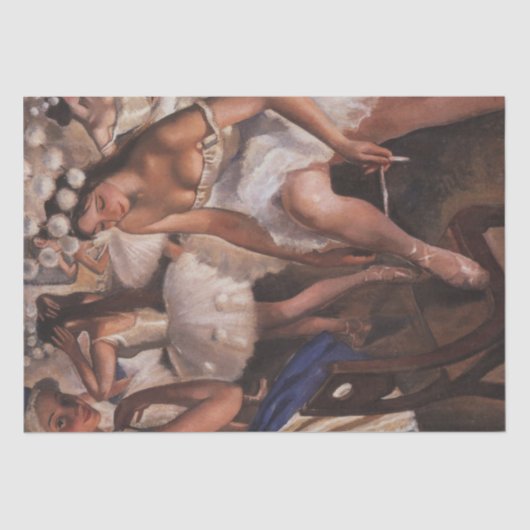 Ballerina's in de kleedkamer (door Serebriakova) Tissuepapier (Voorkant)
