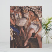 Ballerina's in de kleedkamer kaart (Staand voorkant)