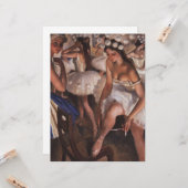 Ballerina's in de kleedkamer kaart (Voorkant / Achterkant in situ)