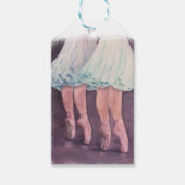 BALLERINA'S IN HET BLAUW CADEAULABEL (Voorkant)