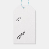 BALLERINA'S IN HET BLAUW CADEAULABEL (Achterkant)