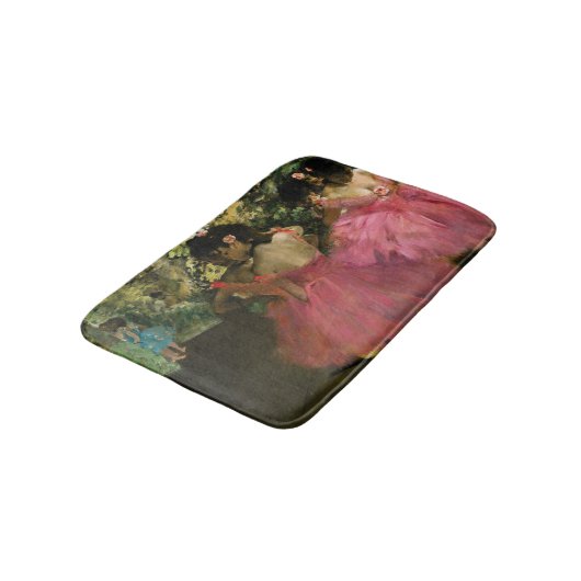 Ballerinas in Roze door Edgar Degas Badmat (Gekanteld)