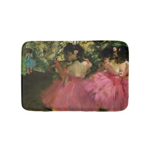 Ballerinas in Roze door Edgar Degas Badmat