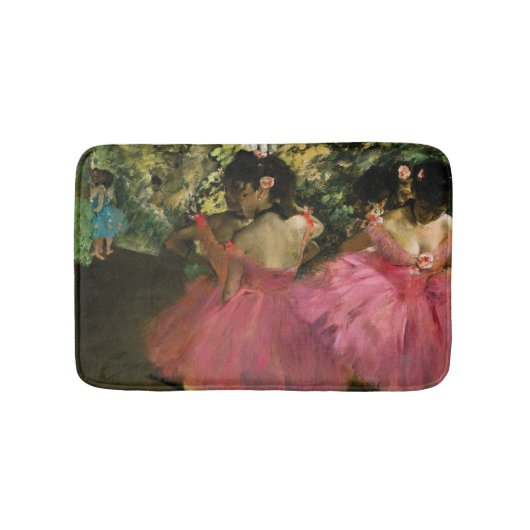 Ballerinas in Roze door Edgar Degas Badmat (Voorkant)