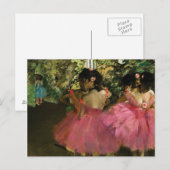Ballerinas in Roze door Edgar Degas Briefkaart (Voorkant / Achterkant)
