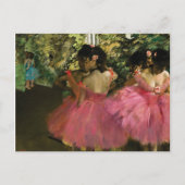 Ballerinas in Roze door Edgar Degas Briefkaart (Voorkant)
