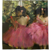 Ballerinas in Roze door Edgar Degas Douchegordijn (Voorkant)