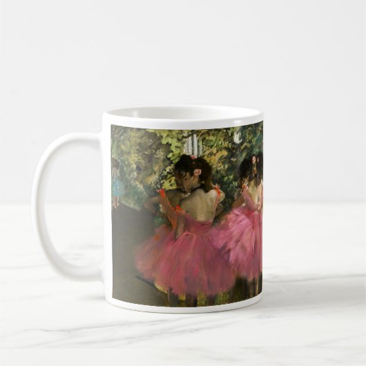 Ballerinas in Roze door Edgar Degas Koffiemok (Links)