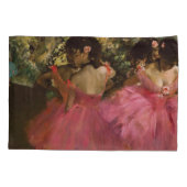 Ballerinas in Roze door Edgar Degas Kussensloop (Achterkant)