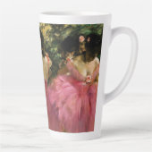 Ballerinas in Roze door Edgar Degas Latte Mok (Rechts)
