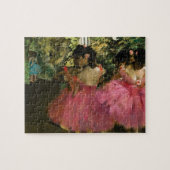 Ballerinas in Roze door Edgar Degas Legpuzzel (Horizontaal)