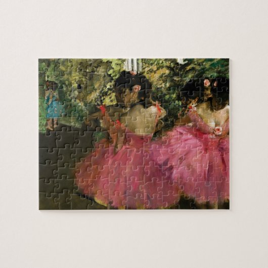 Ballerinas in Roze door Edgar Degas Legpuzzel (Horizontaal)