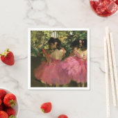 Ballerinas in Roze door Edgar Degas Servet (Insitu)