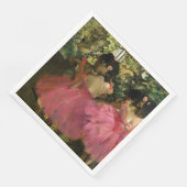 Ballerinas in Roze door Edgar Degas Servet (Hoek)