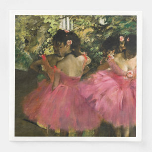 Ballerinas in Roze door Edgar Degas Servet