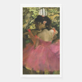 Ballerinas in Roze door Edgar Degas Servet (Voorkant)
