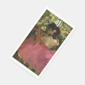 Ballerinas in Roze door Edgar Degas Servet (Hoek)