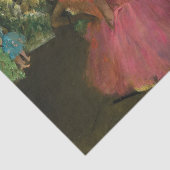 Ballerinas in Roze door Edgar Degas Tissuepapier (Detail)