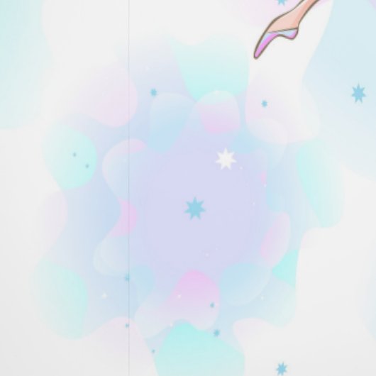 Ballerina's op blauw, lila en wit behang (Zoom)