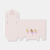 Ballerinas Pink Favor Box Tutu Girl Bedankdoosjes (Uitgevouwen)