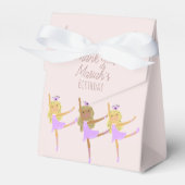 Ballerinas Pink Favor Box Tutu Girl Bedankdoosjes (Voorkant Zijde)