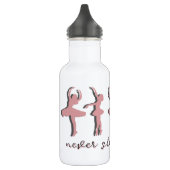 Ballerina's stoppen nooit met dansen waterfles  (Links)