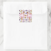 Ballerinas Vierkante Sticker (Tas)