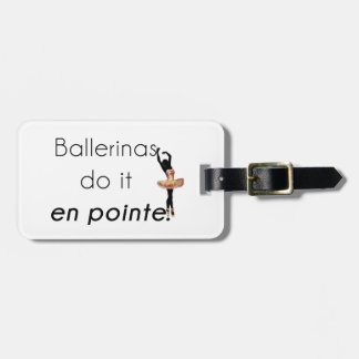 Ballerina's zo! bagagelabel