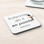 Ballerina's zo! bier onderzetter (Linkerzijde)