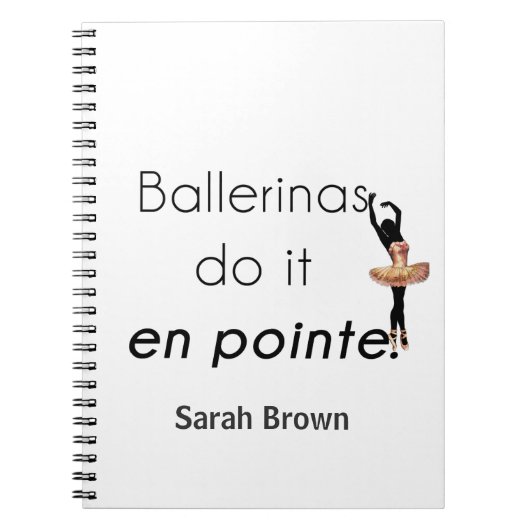 Ballerina's zo! notitieboek (Voorkant)