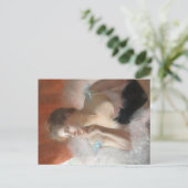 Ballerine avec un chat Pierre Carrier-Belleuse Feestdagenkaart (Staand voorkant)