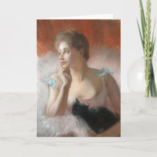 Ballerine avec un chat Pierre Carrier-Belleuse Kaart (Voorkant)