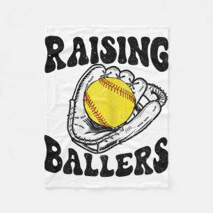 Ballers Softbal Moeder Honkbal Moeder Moederdag Gi Fleece Deken