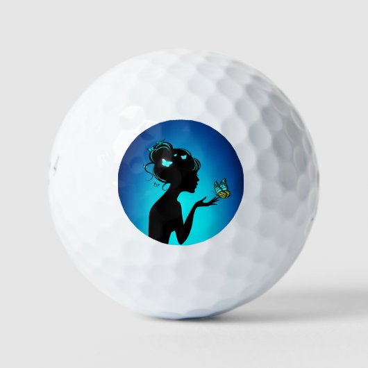 Balles De Golf De Blauwe Vlinder Golfballen (Voorkant)