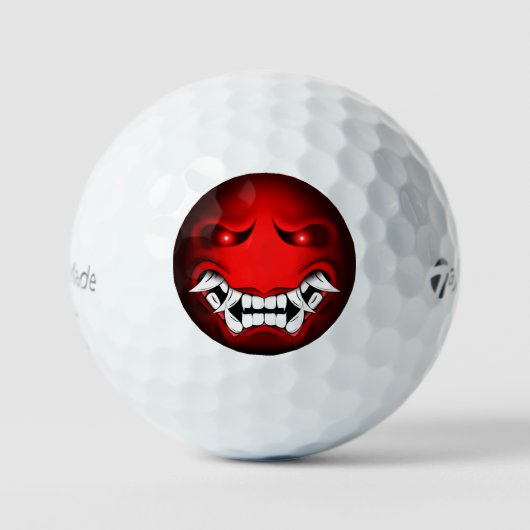 Balles De Golf Samouraïmoji Golfballen (Voorkant)