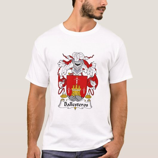 Ballesteros Spaans Familie Crest T-Shirt (Voorkant)