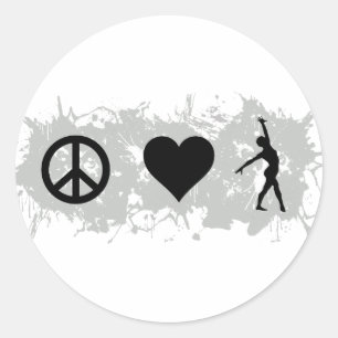 Ballet 1 ronde sticker