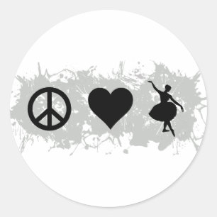 Ballet 6 ronde sticker