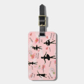 Ballet (aanpasbaar) bagagelabel (Voorkant verticaal)